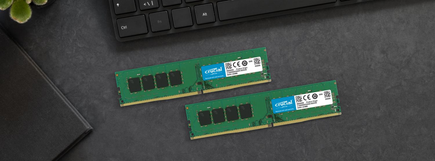 Crucial Desktop Memory and keyboard