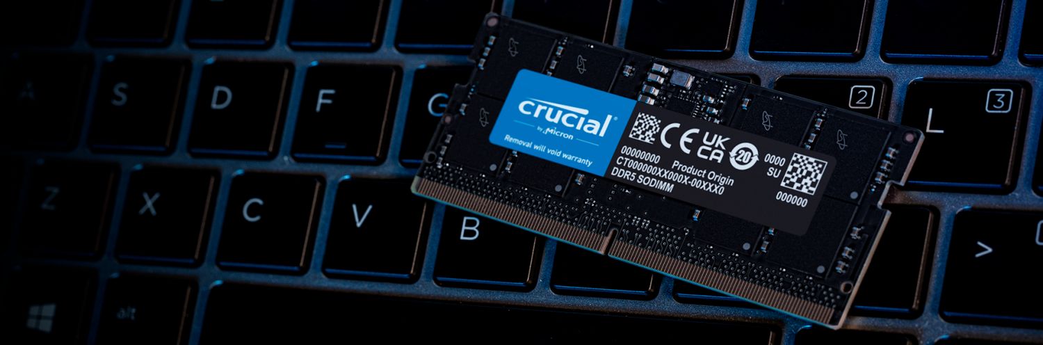 Crucial RAM 16GB DDR5 5200MT/s (or 4800MT/s) Laptop Memory