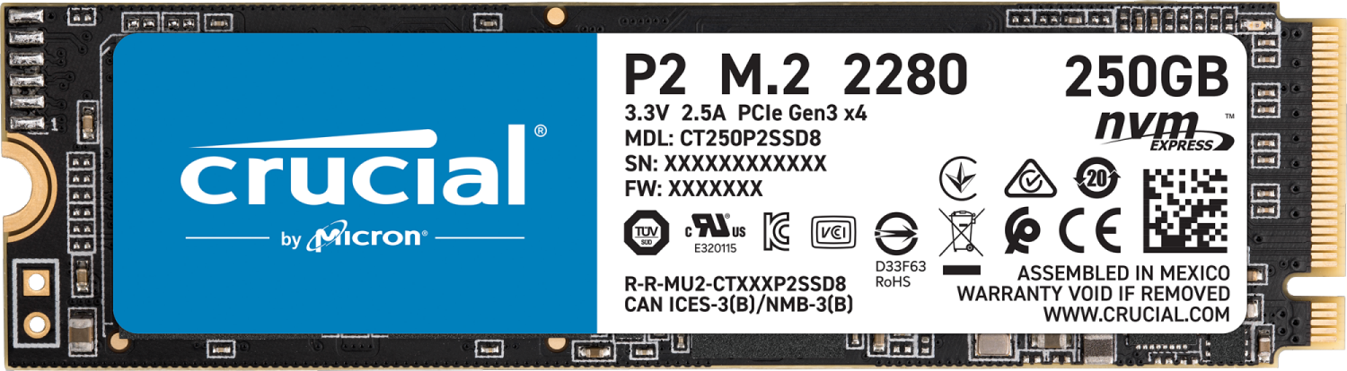 Crucial P2 SSD - 250GB