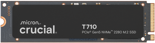 Crucial T710 4TB PCIe Gen5 NVMe 2280 M.2 SSD
