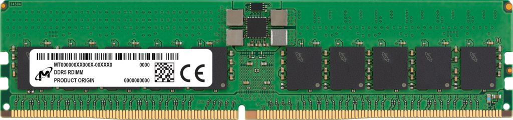 Micron 48GB DDR5-4800 RDIMM 2Rx8 CL40- view 1