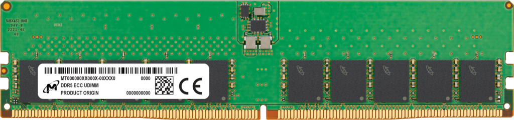 Micron 32GB DDR5-4800 ECC UDIMM 2Rx8 CL40- view 1