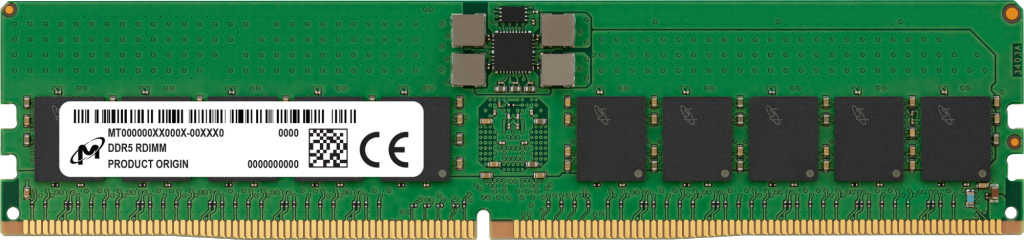 Micron DDR5 RDIMM 32GB 1Rx4 4800 CL40- view 1