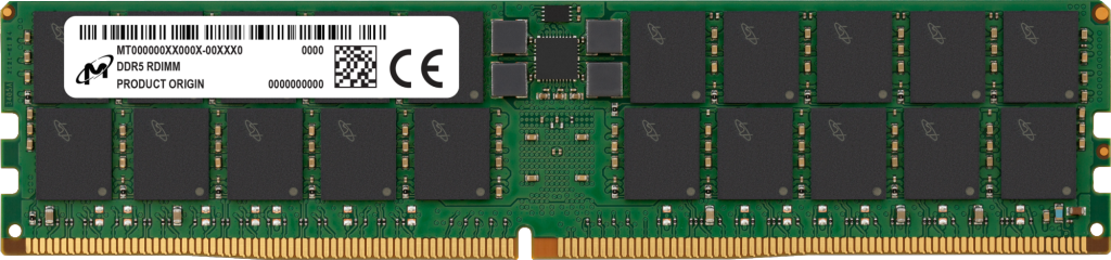 Micron DDR5 RDIMM (9x4) 64GB 2Rx4 4800 CL40- view 1