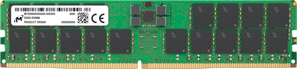 Micron 64GB DDR5-4800 RDIMM (9x4) 2Rx4 CL40- view 1
